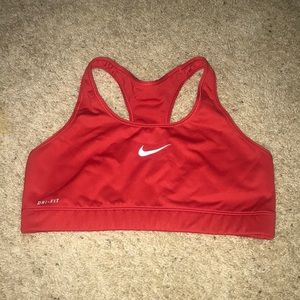 Red Nike Sports Bra